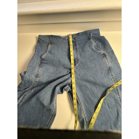 Oat New York Jeans Womens 12/31 Wide Leg Crop Y2K High Rise Pants Skater - Picture 6 of 8